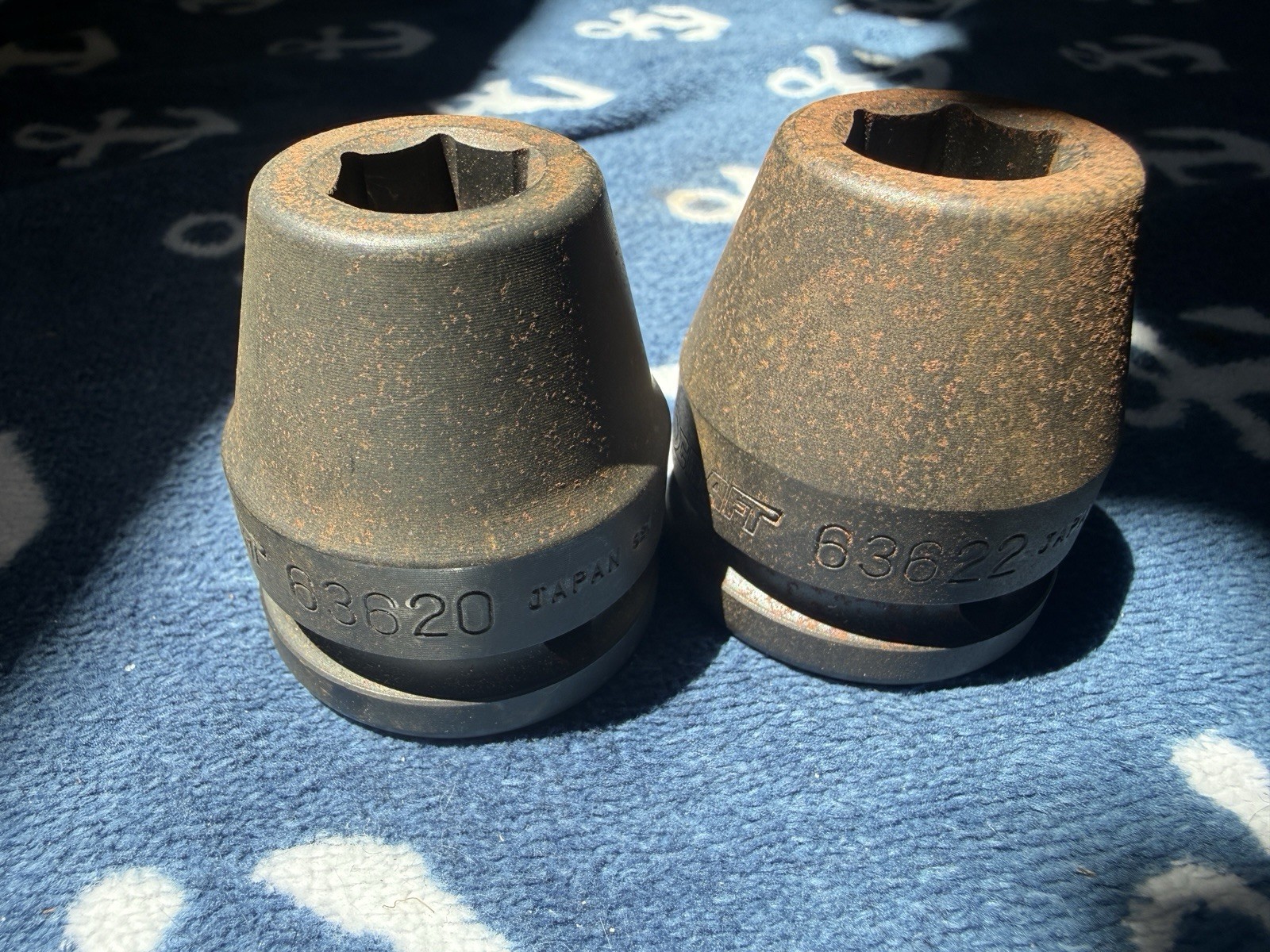 Vintage 3/4″ Drive TrueCraft 63620/63622 6 PT Impact Socket 5/8 & 11/16