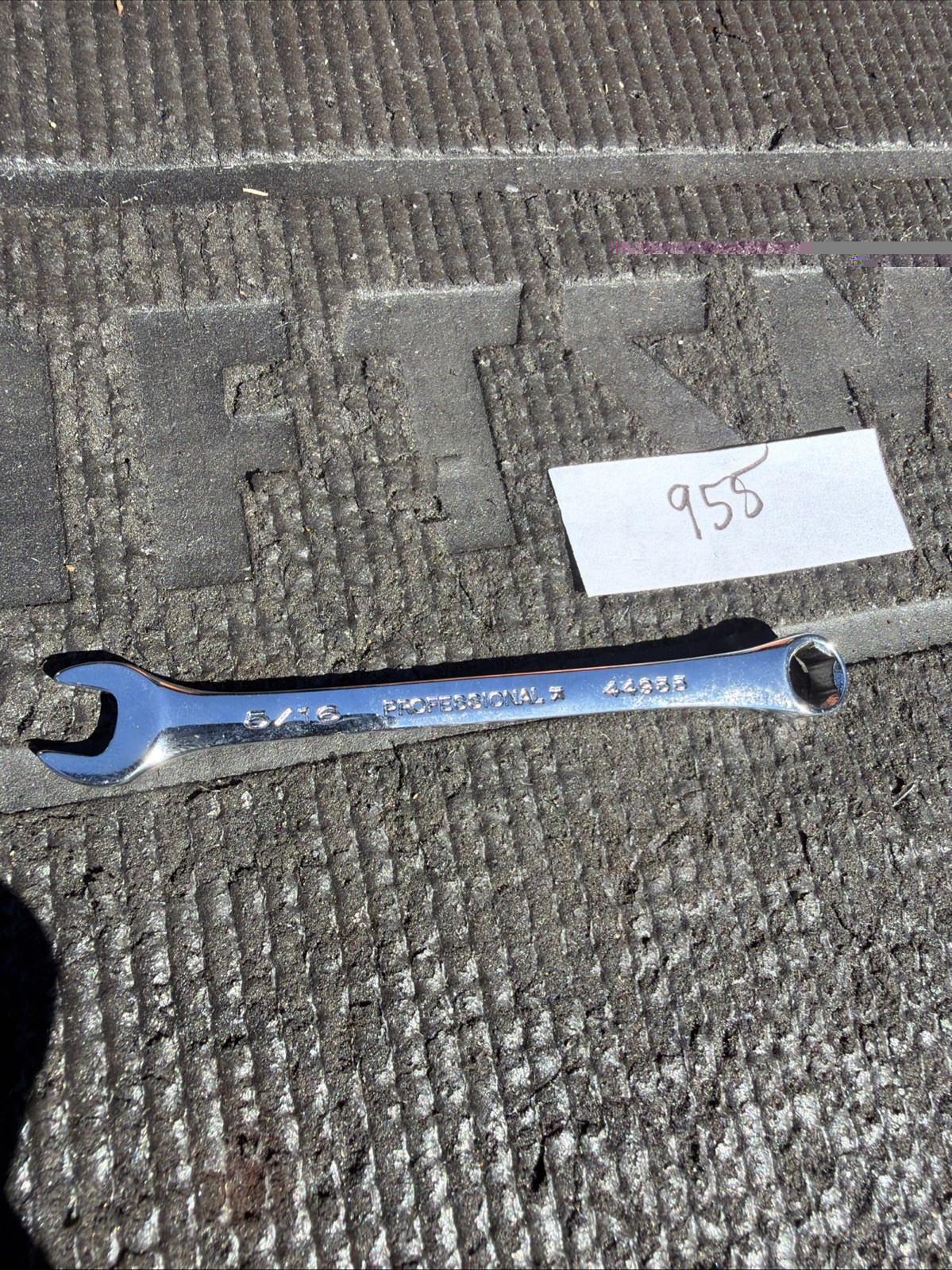 Sears Craftsman Professional 5/16” Full Polish Combination Wrench 44955 Rare