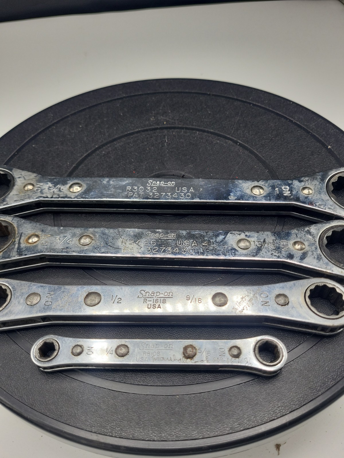4Pc. Snap-On Tools 6 & 12 Pt. Ratcheting Box 1/4″ – 15/16 » Wrench Set