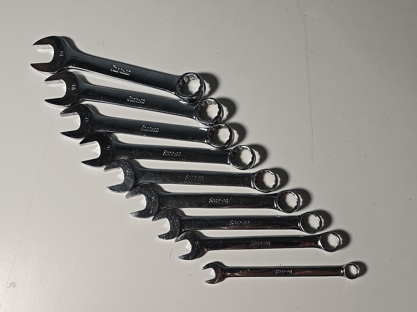 Snap On Metric Midget 9mm + 12mm – 19mm Combination Wrench Set 12pt OEX