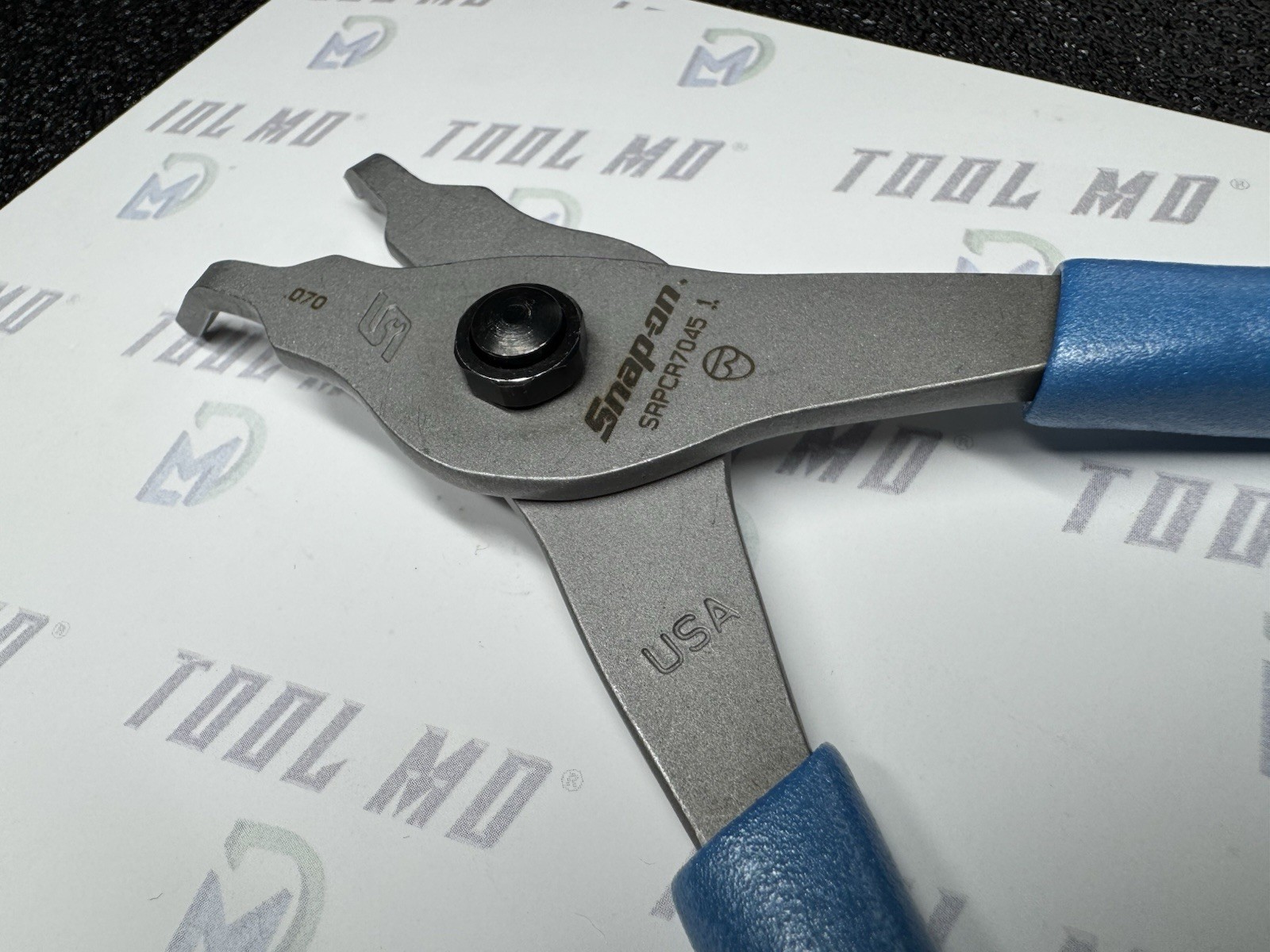 Snap-on Tools USA NEW PEARL BLUE 45° Tip .070 Snap Ring Pliers SRPCR7045