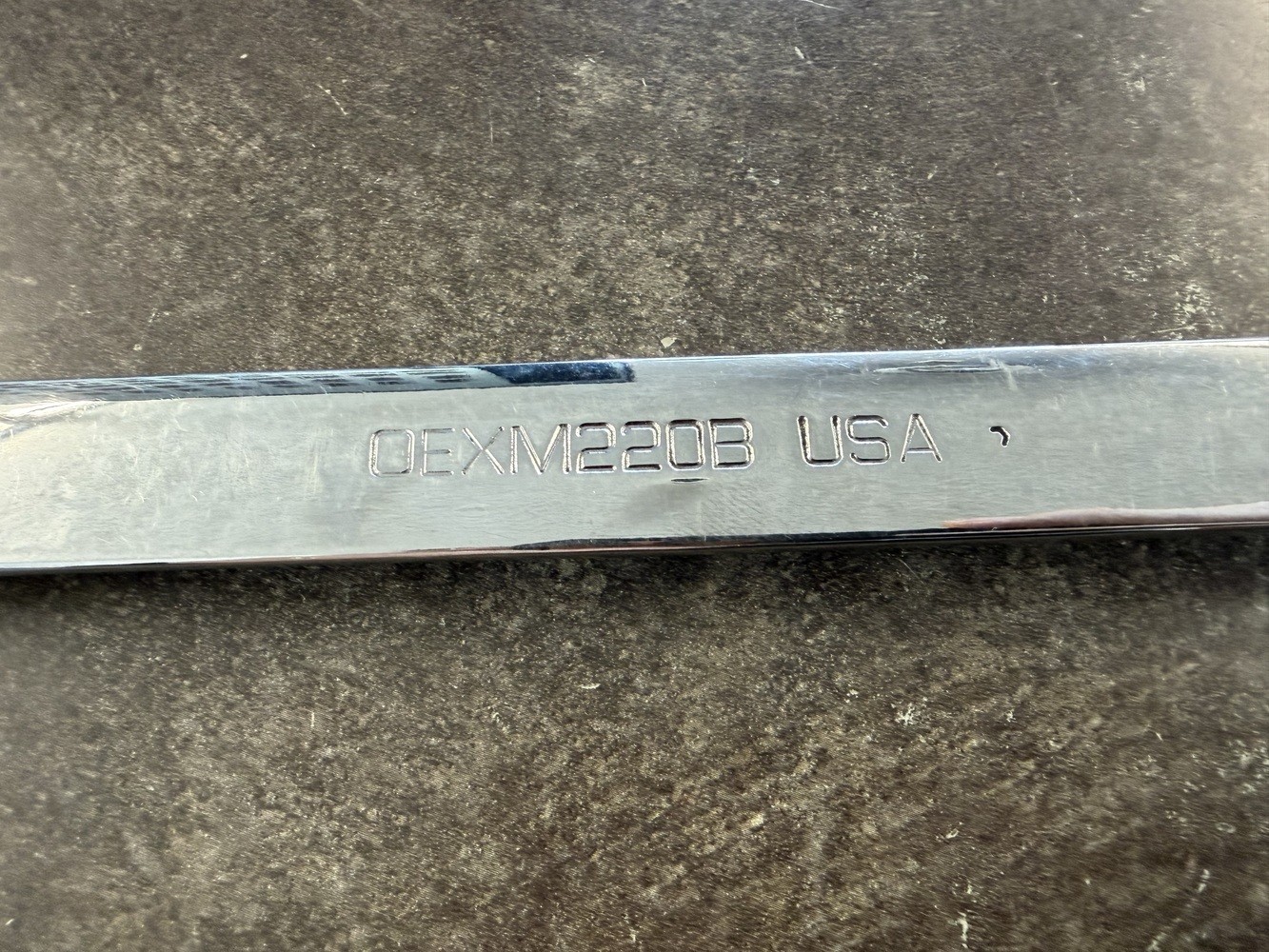 Snap-On Tools OEXM220B 22mm 12 Point Combination Wrench USA Chrome (1115694)