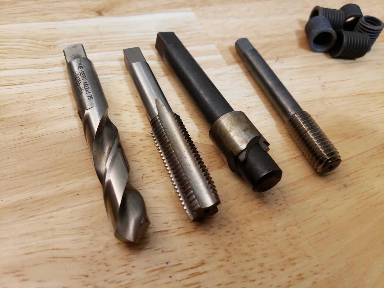 Time Sert M12x1.75 Thread Repair Kit Tap 12mm Metric Insert 16.2mm Long
