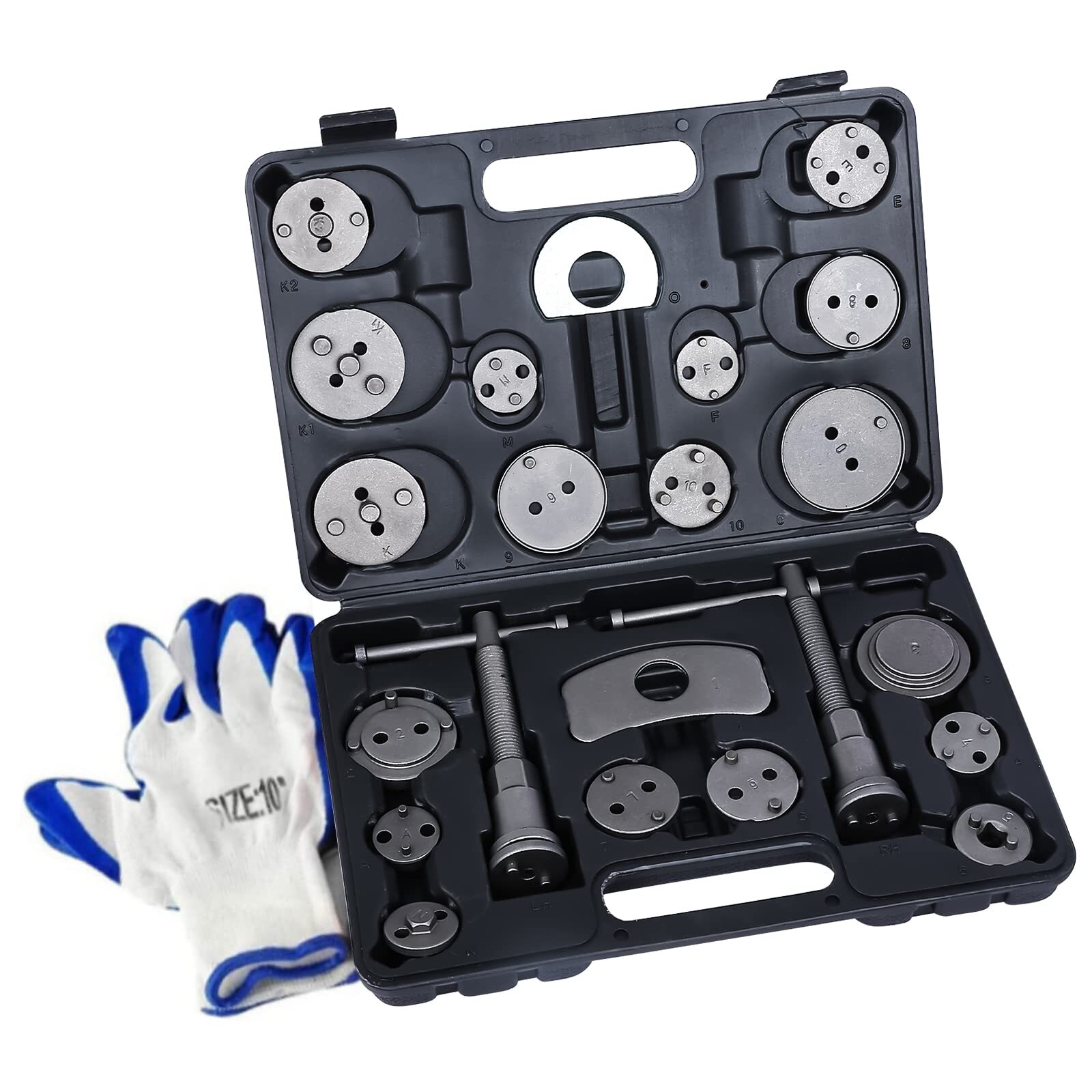 24PCS Disc Brake Caliper Wind Back Tool Piston Pad Compressor Rewind Tool Set US