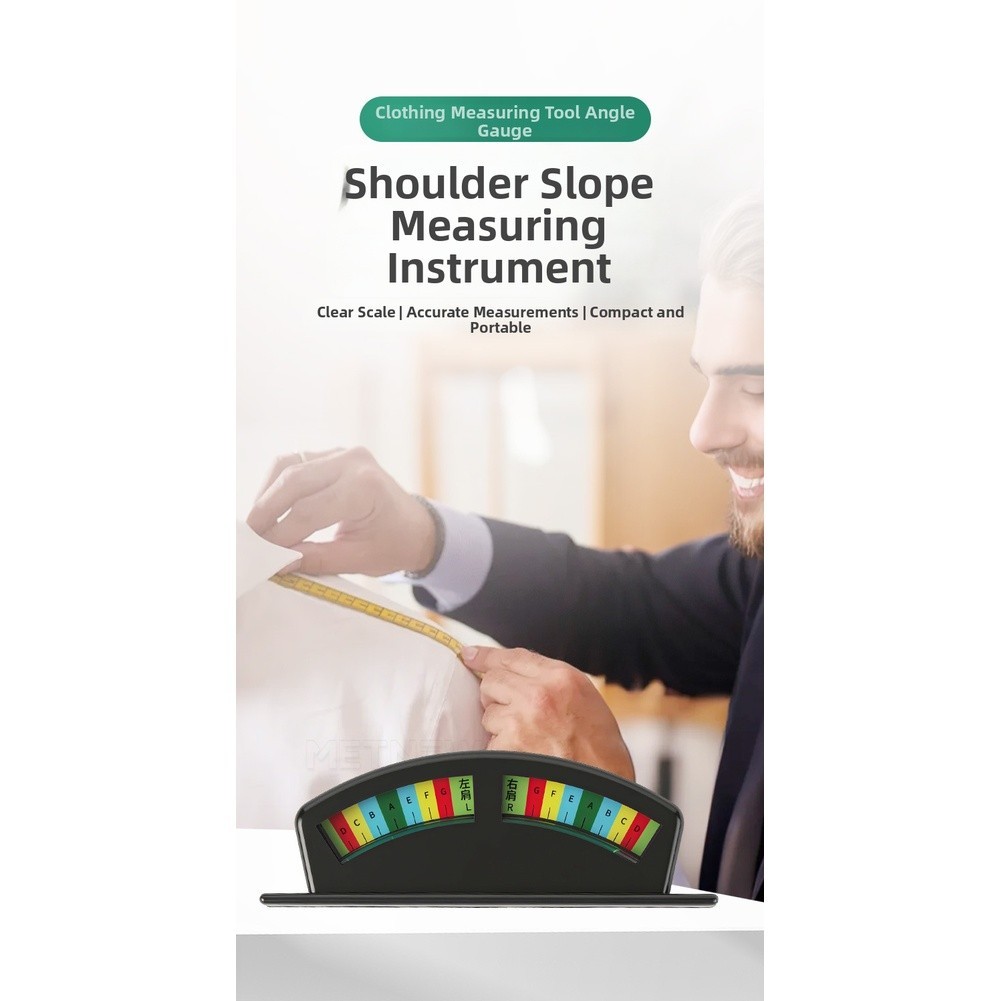 Portable Shoulder Angle Tool for Tailoring Studies ABS Lightweight Accurate