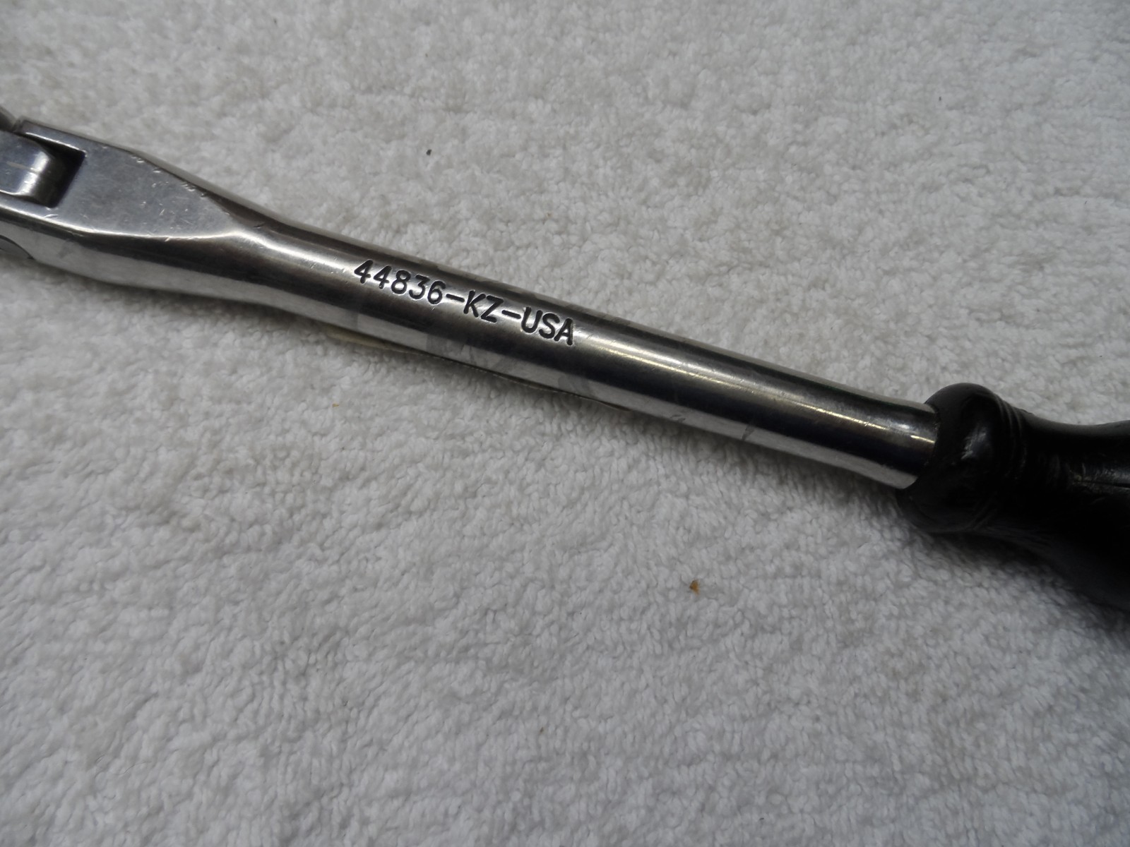 Craftsman 3/8 Drive Ergo Full Polish Flex Head Ratchet USA KZ PN 44836 (refurb)