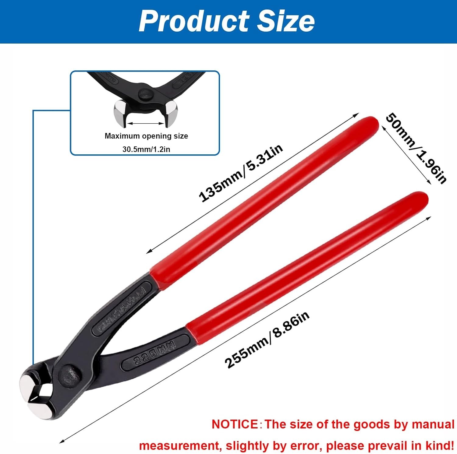 Durable 9-Inch Hose Clamp Crimping Tool with Non-Slip Grip for Efficient Repairs