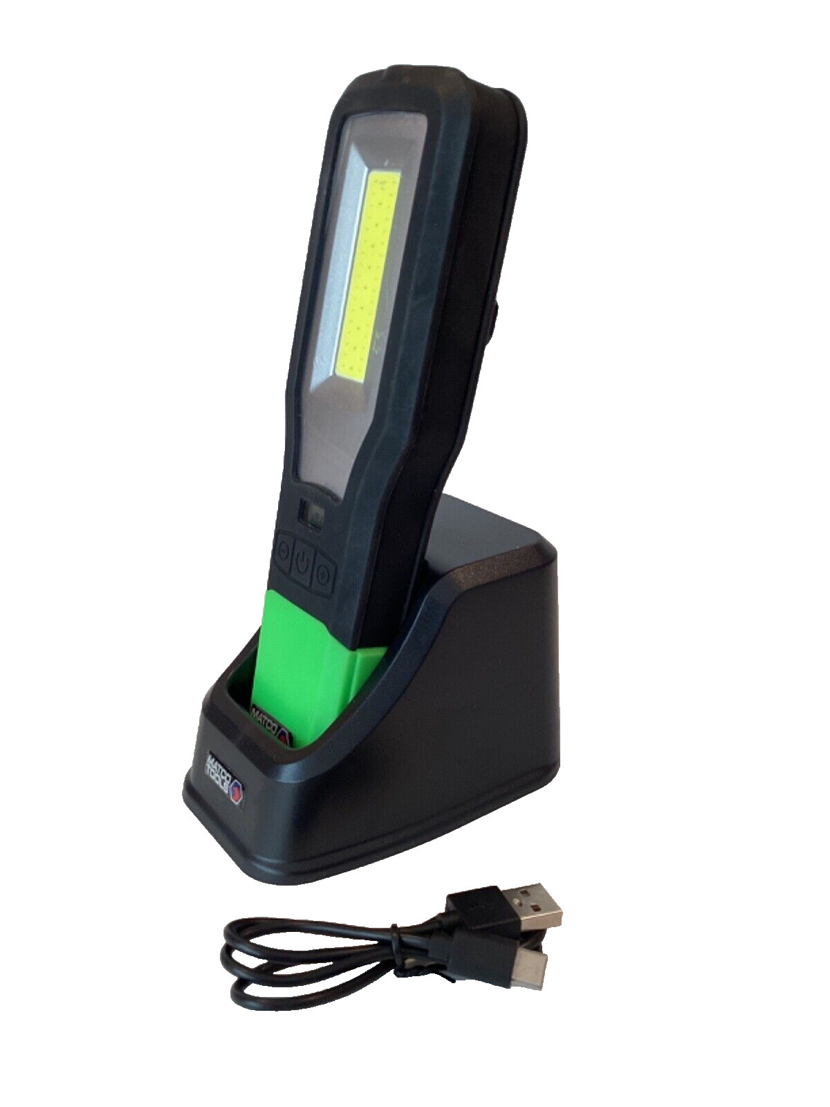 Matco Tools 550 Lumen Cordless Work lite Snap In Pivot Base UV And Red Lite MINT