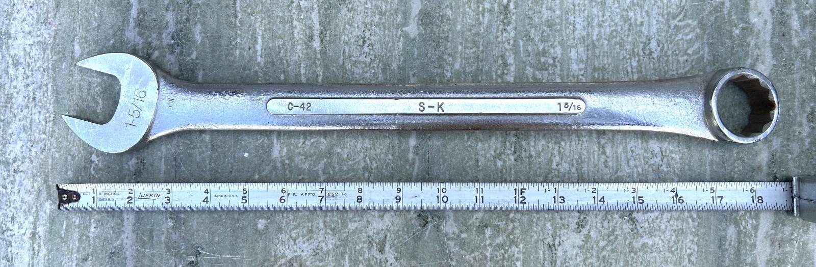 S-K Tools 1-5/16″ SAE Combination Wrench C-42 Made in USA ~ Very Nice
