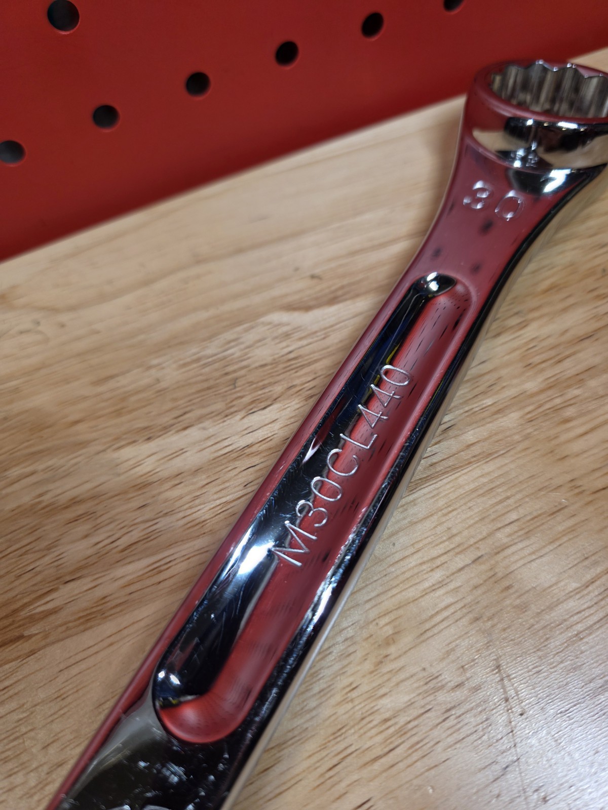 Mac Tools M30CL440 30mm Metric Standard 12-Point Chrome Combination Wrench NICE