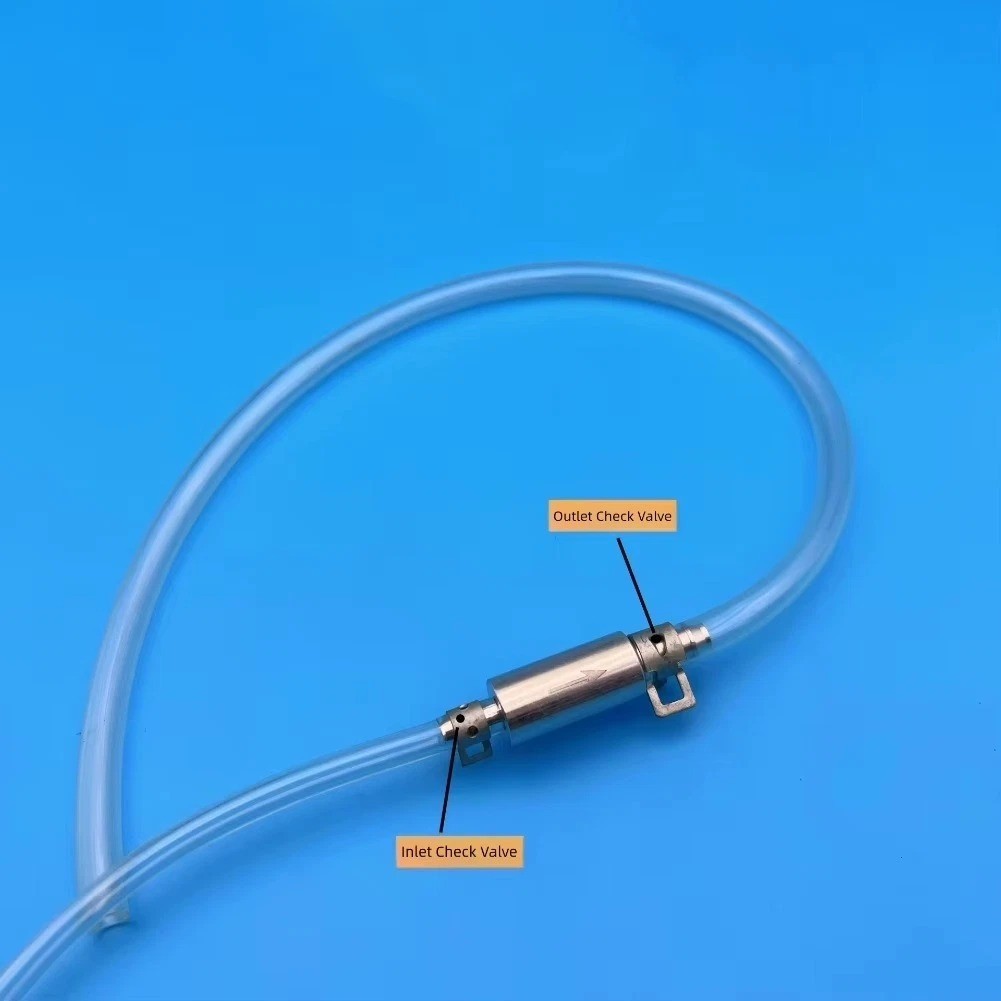 Brake Bleeder Hose, One Way Check Valve Tube Bleeding Tool Kit Silver US