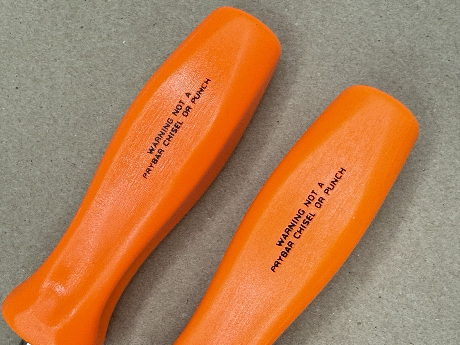 Snap-on Tools USA Orange Hard Handle Flat Phillips Screwdriver Set – New