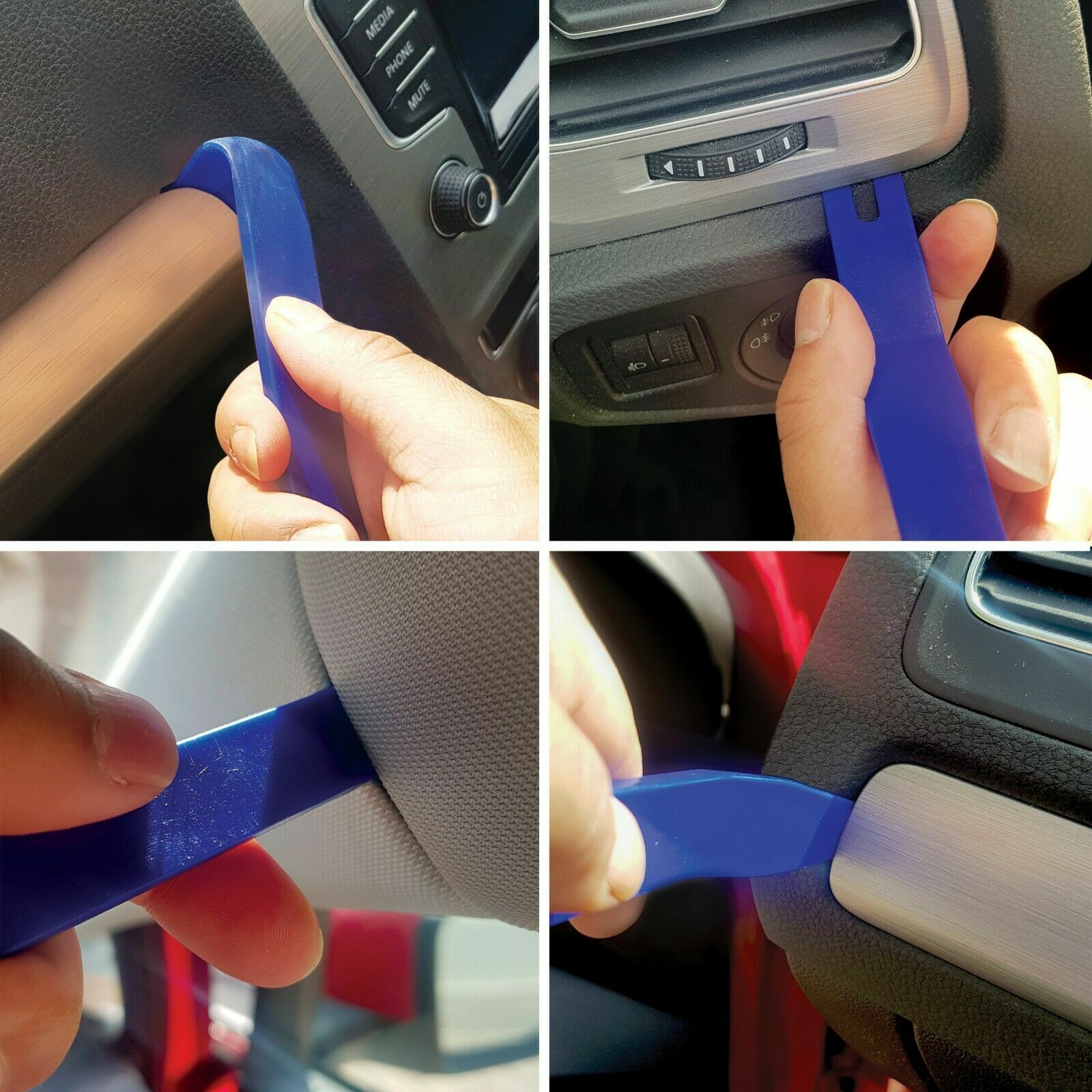 Car Interior Audio Plastic Dash Door Panel Trim Removal Pry 8Pcs Tool Kit L34+M