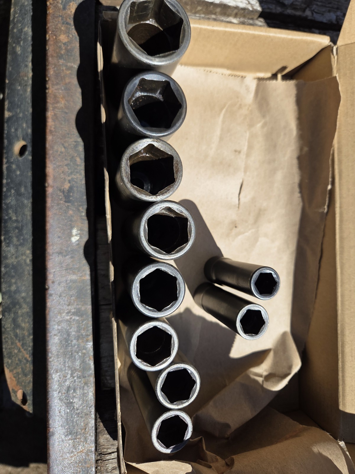 Snap On 1/2 Deep Impact Socket Set Sae 9 Pc + 1 1/8