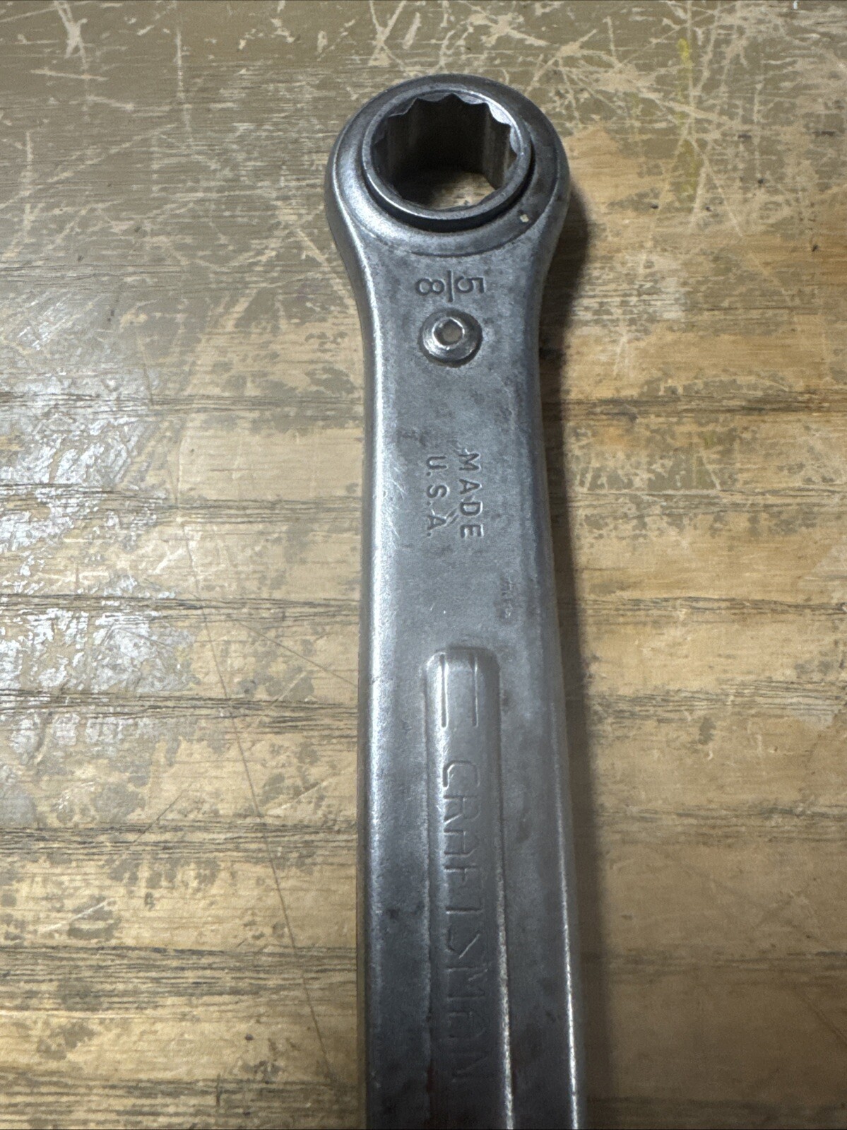 Vintage USA Craftsman 5/8″ x 3/4″ Stubby Double End Box Wrench 12 Point 22JS2414