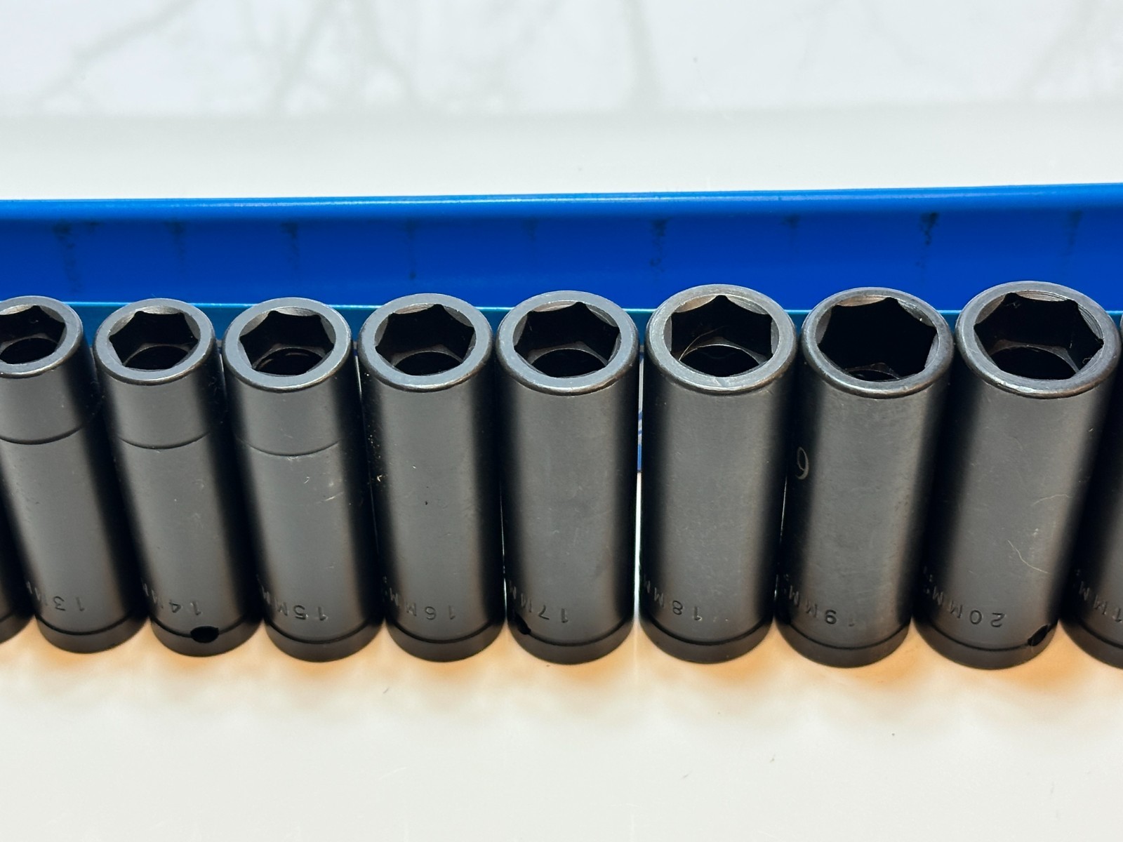 NOS Cornwell USA 14pc 1/2″ Drive Metric Deep Impact Socket Set, 10mm to 24mm NEW