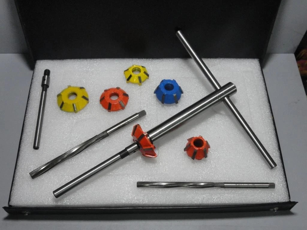 23x 3 ANGLES CUT VALVE SEAT CUTTER KIT CARBIDE TIPPED BOXED new
