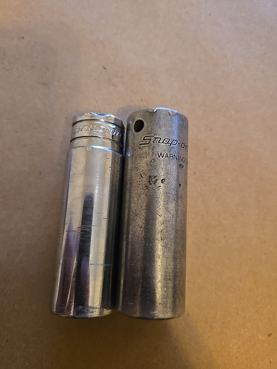Snap On 1/2″ Drive 3/4″ 6PT SAE Deep Chrome Impact Sockets Worn TS241,SIM240