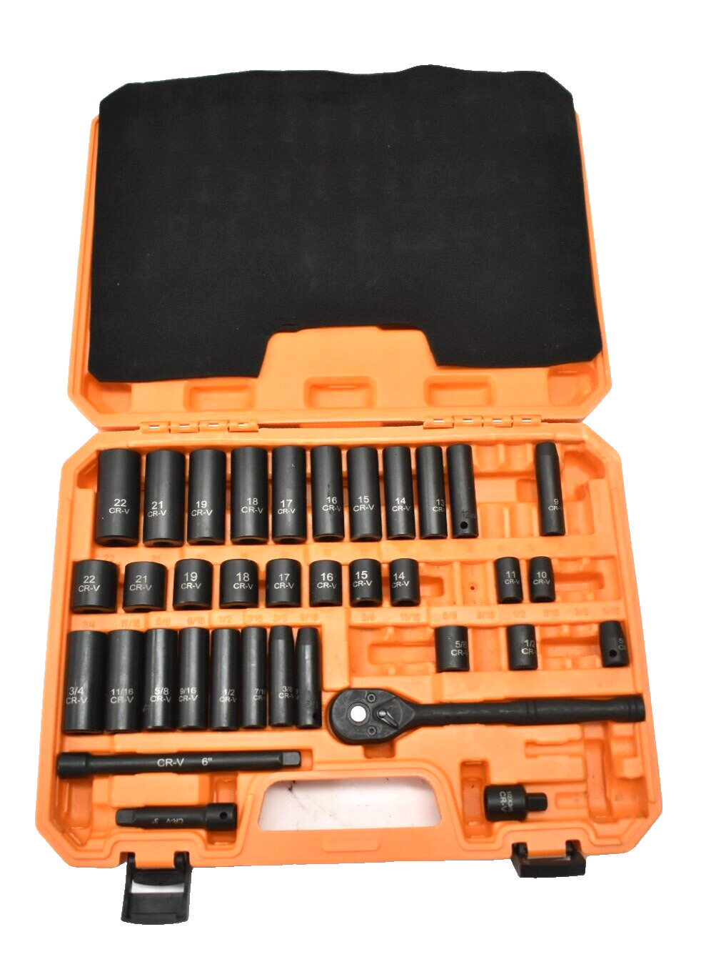 36 Piece Socket Set MISSING PIECES Standard SAE/Metric Black Oxide Tools