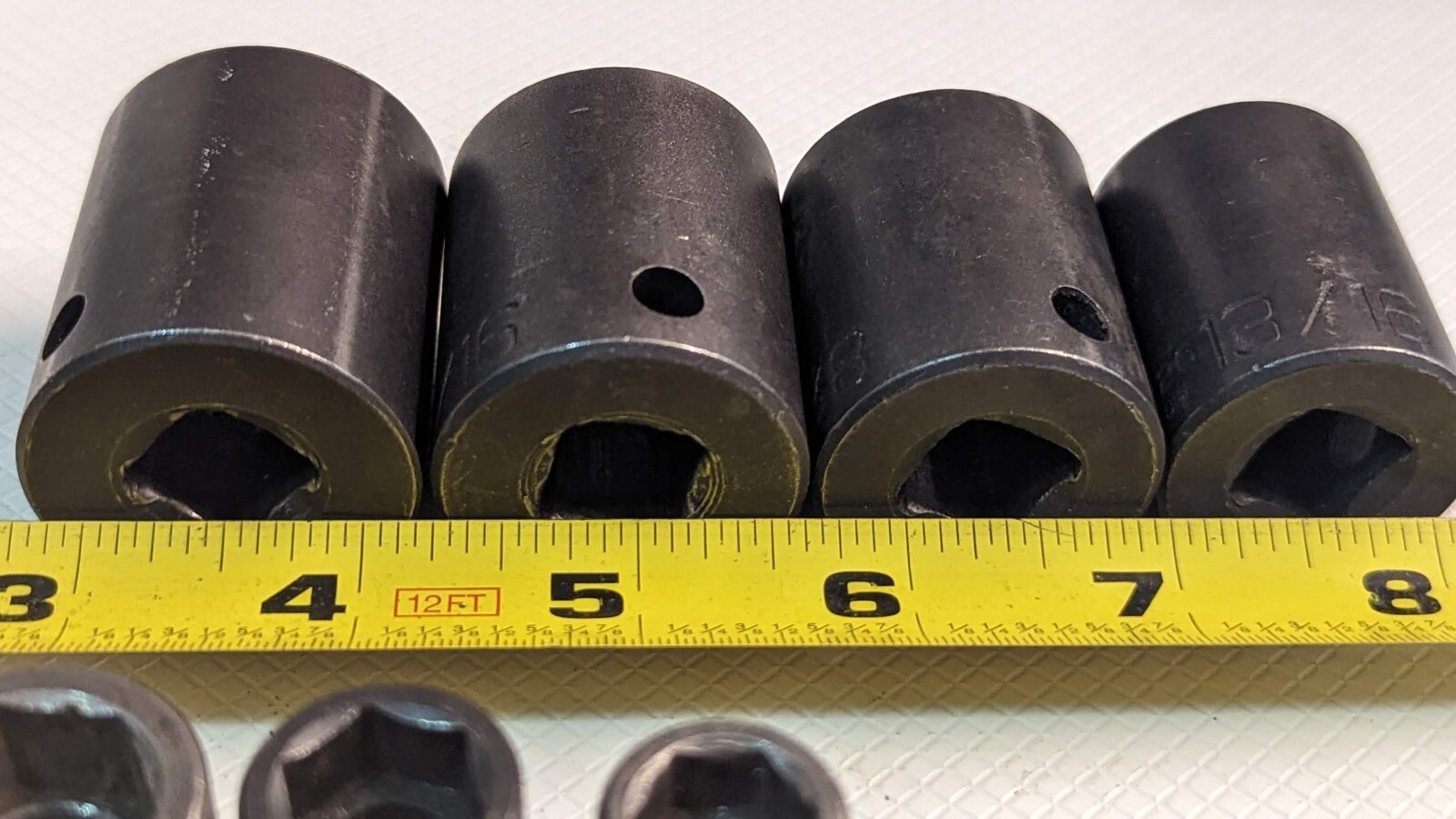 Lot of 14 Wright Impact Sockets Drive 1″ 15/16 7/8 13/16 11/16 Extension Adapter