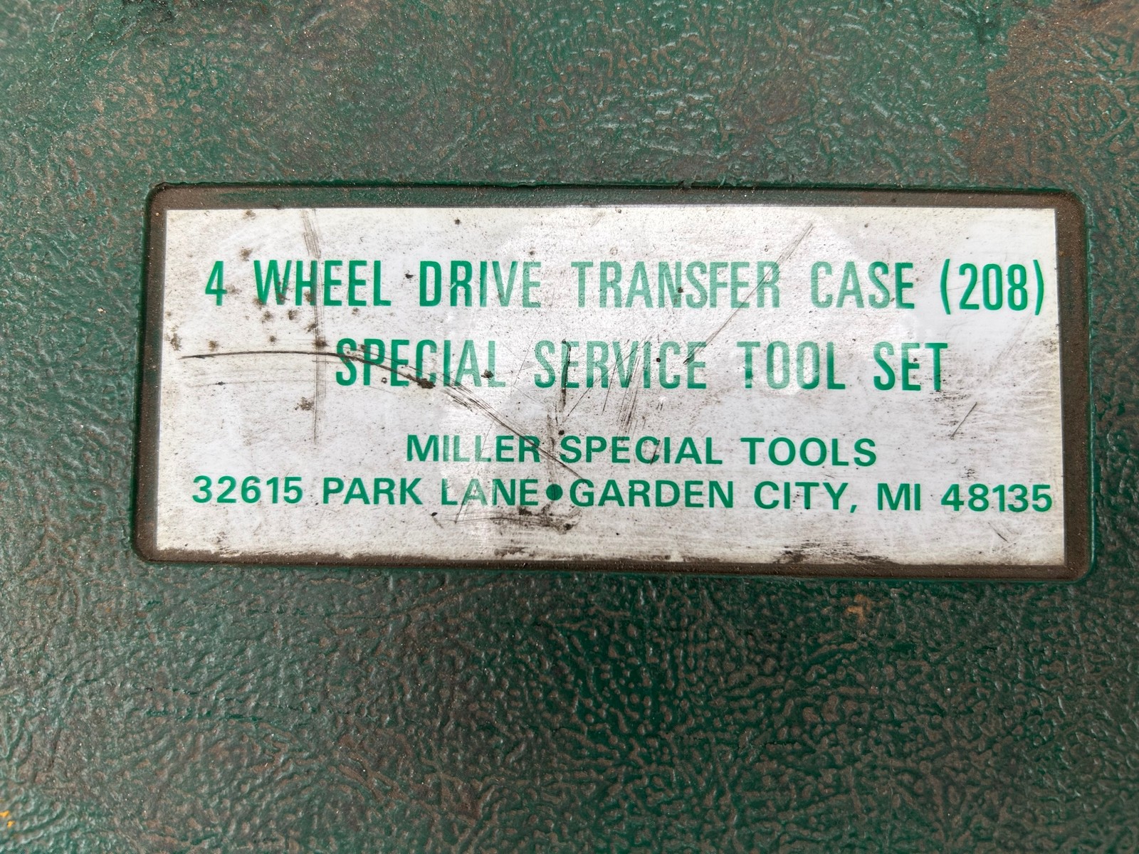 Miller Tools 4 Wheel Drive Transfer Case (208) Special Service Tool Set
