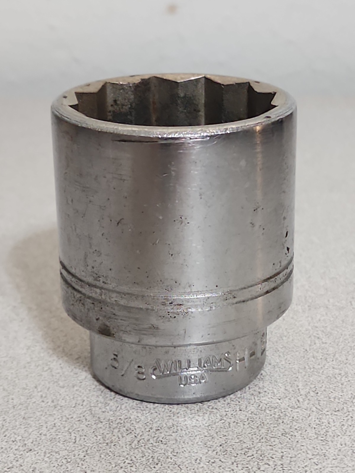 Williams Tools 1-5/8″ Shallow Socket 3/4″ Drive 12 Point H-1252 Made in USA