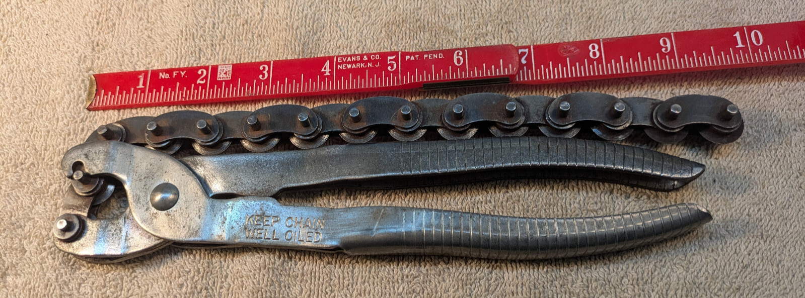Unmarked (K-D Type) Exhaust Tailpipe Chain Wheel Type Cutter