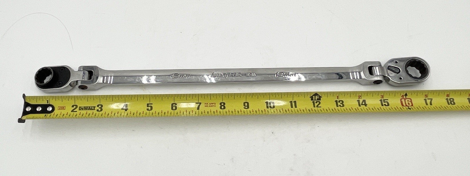 Snap-On XFRRM1618 12pt Metric Double Flex Reversible Ratcheting Box Wrench