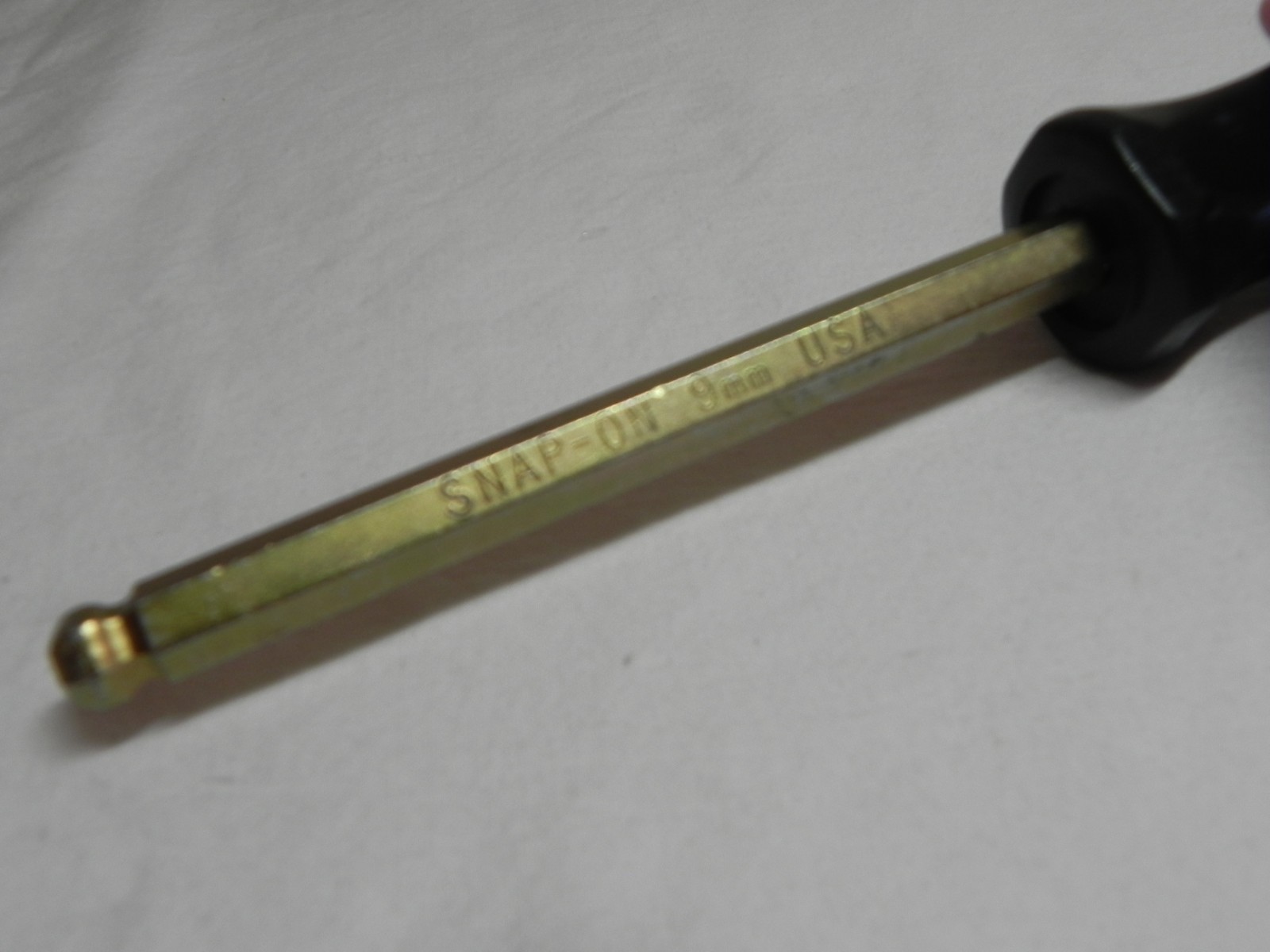 Snap-On SDABM9 9mm Ball Hex Head Driver Measuring 8-7/8» Long LOTBHHD5