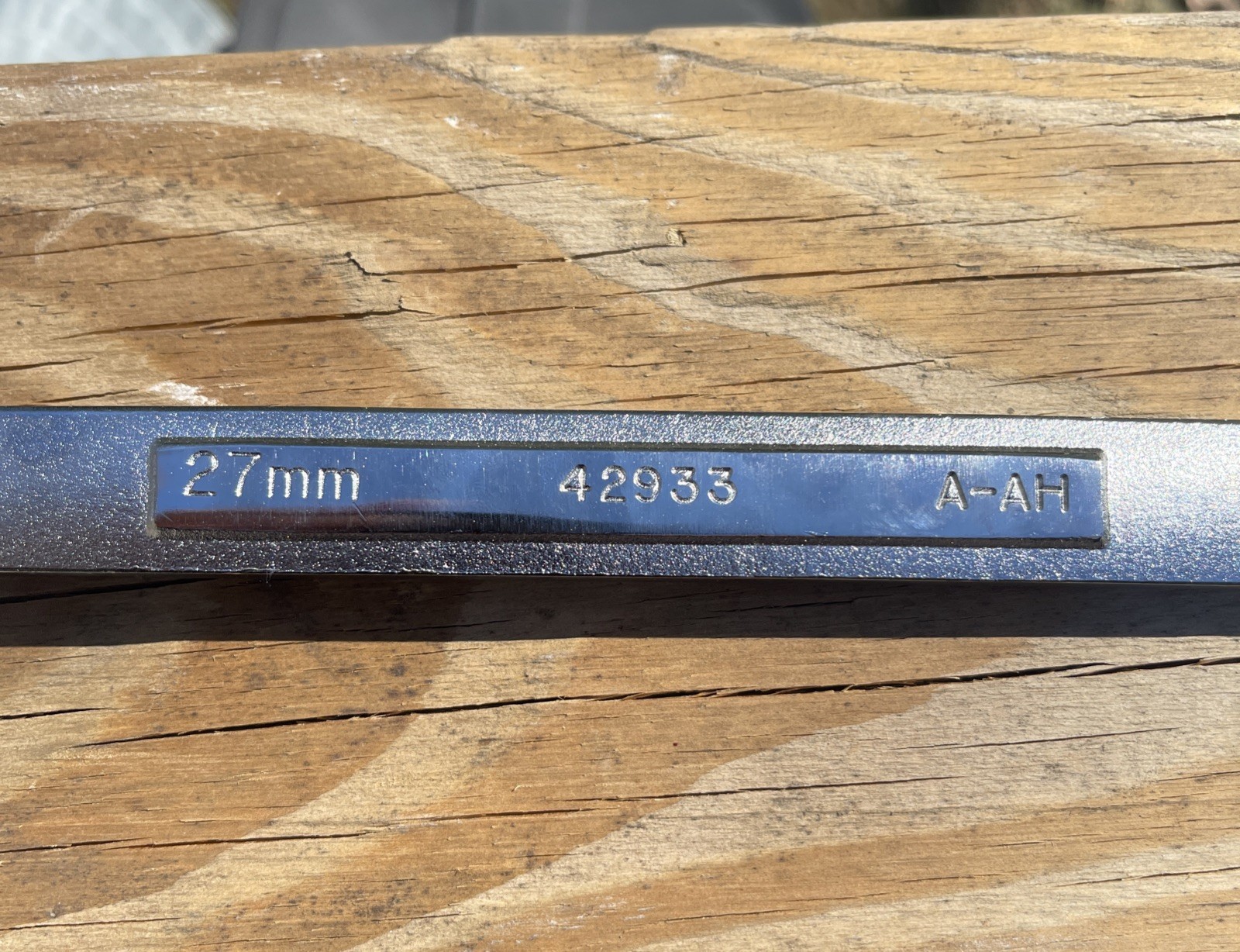 Craftsman Metric MM Combination Wrench 12pt, 27mm – Part # 42933
