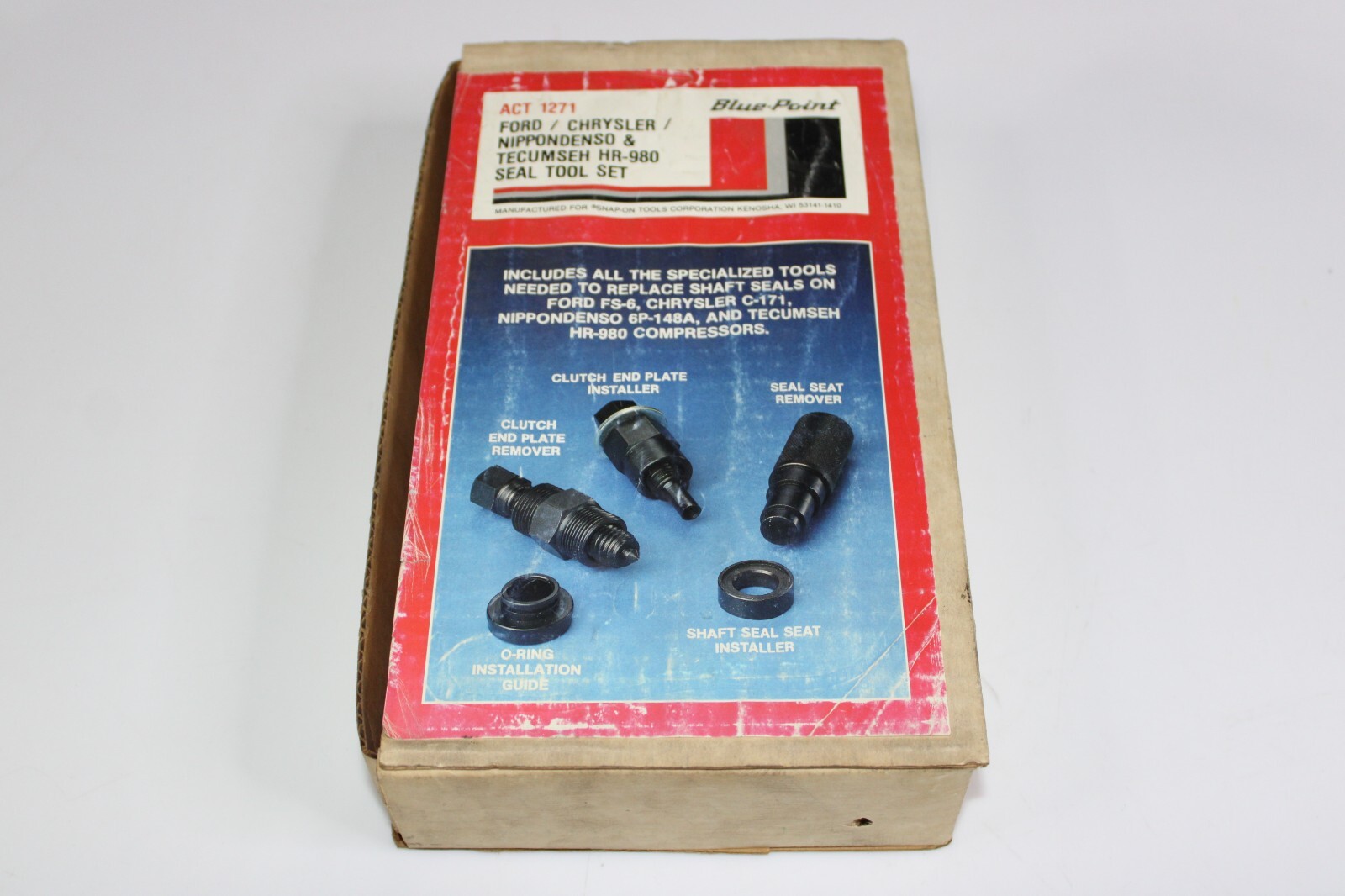 BLUE POINT Compressor SEAL TOOL SET Ford Chrysler Nippondenso Tecumseh ACT 1271