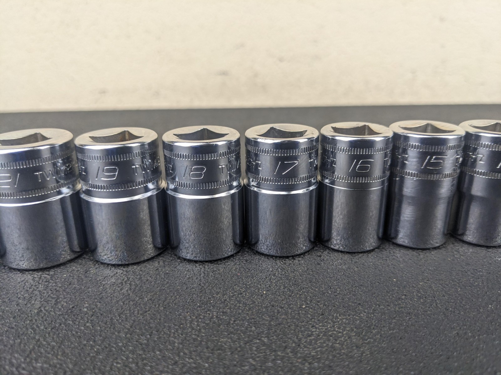 #bp494 Snap On 11pc 6 Point 1/2” drive Shallow Socket Set 24mm