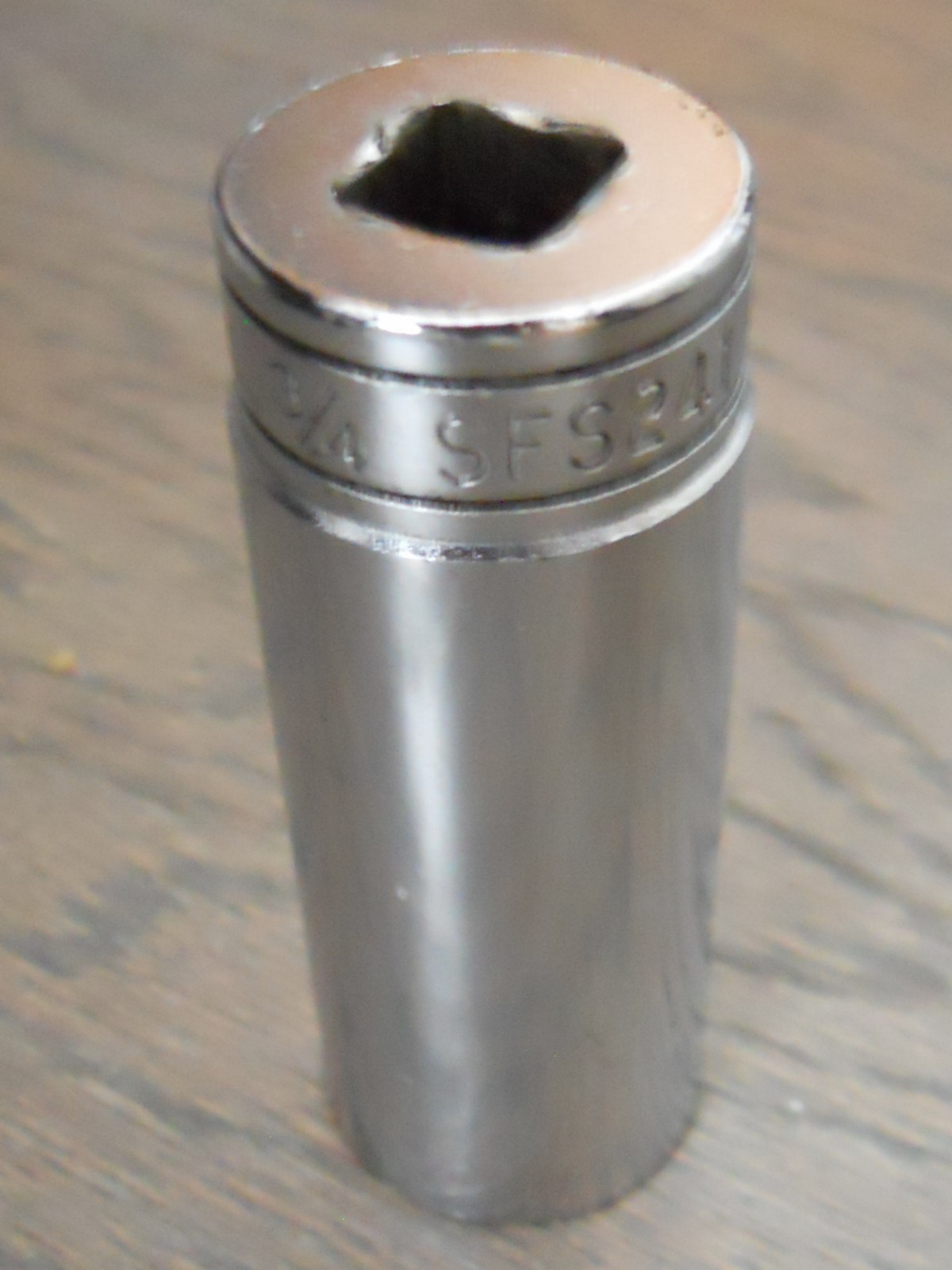 Snap-on Tools 3/8″ Drive 3/4″ Standard SFS241 6 Point Chrome Deep Socket
