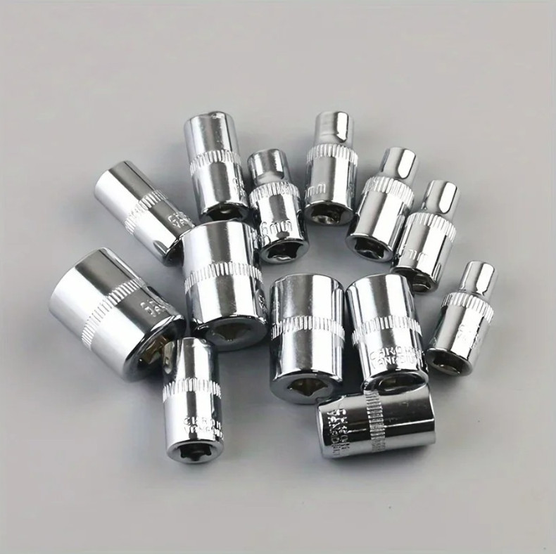 46pcs Car Repair Tool Kit Ratchet Wrench Screwdriver Socket Set for Auto & Bike