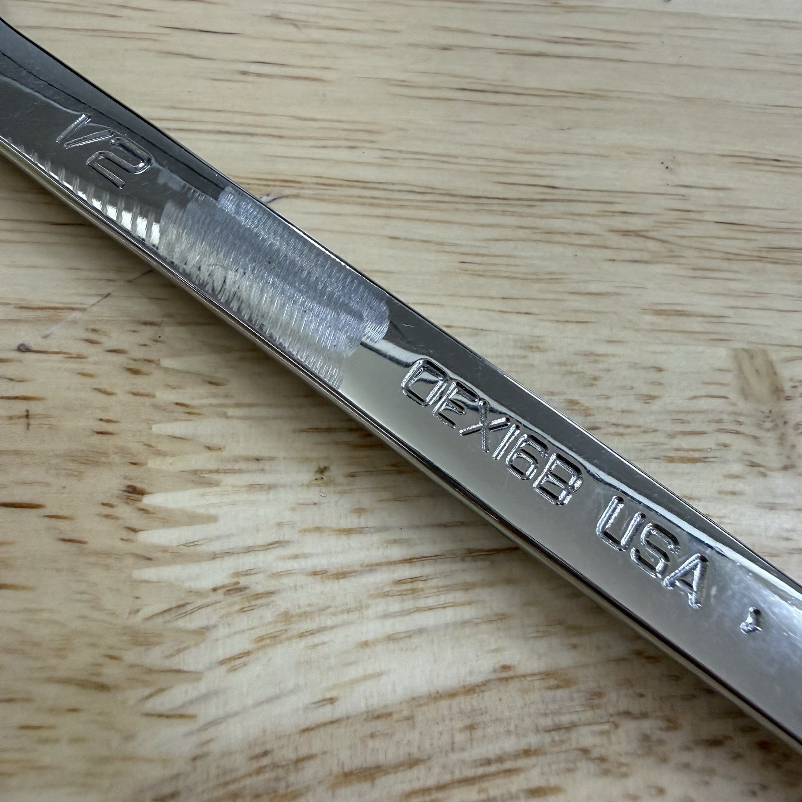 Snap-On OEX16B Combination Wrench – 1/2” – 12 Point Box End – USA – OEX 16B SAE