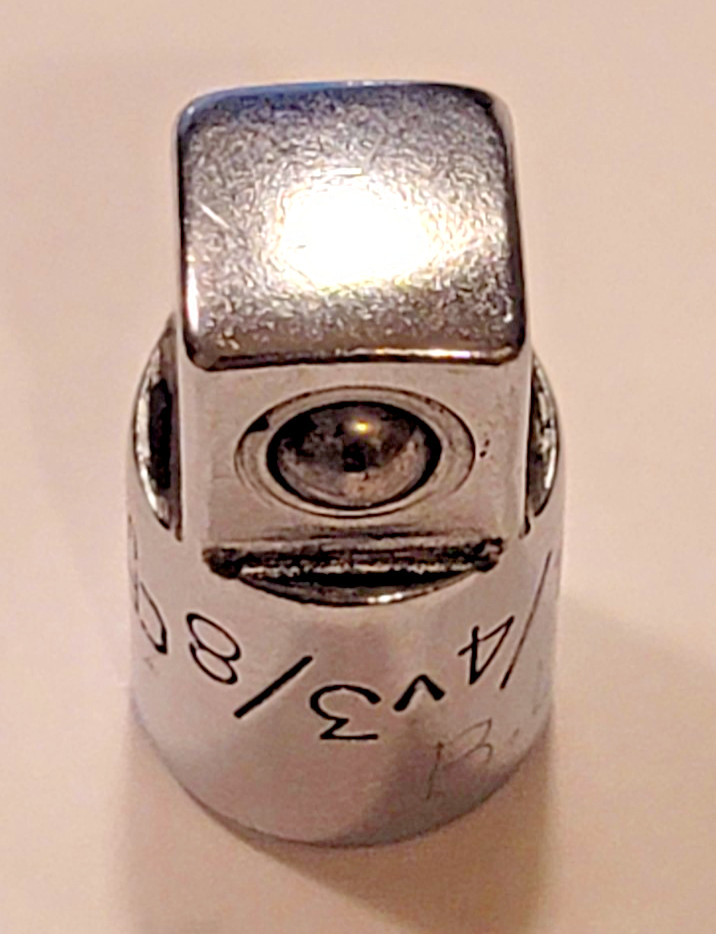 Craftsman 4257 1/4″ Drive 3/8″ Adapter SAE Friction Ball Chrome USA