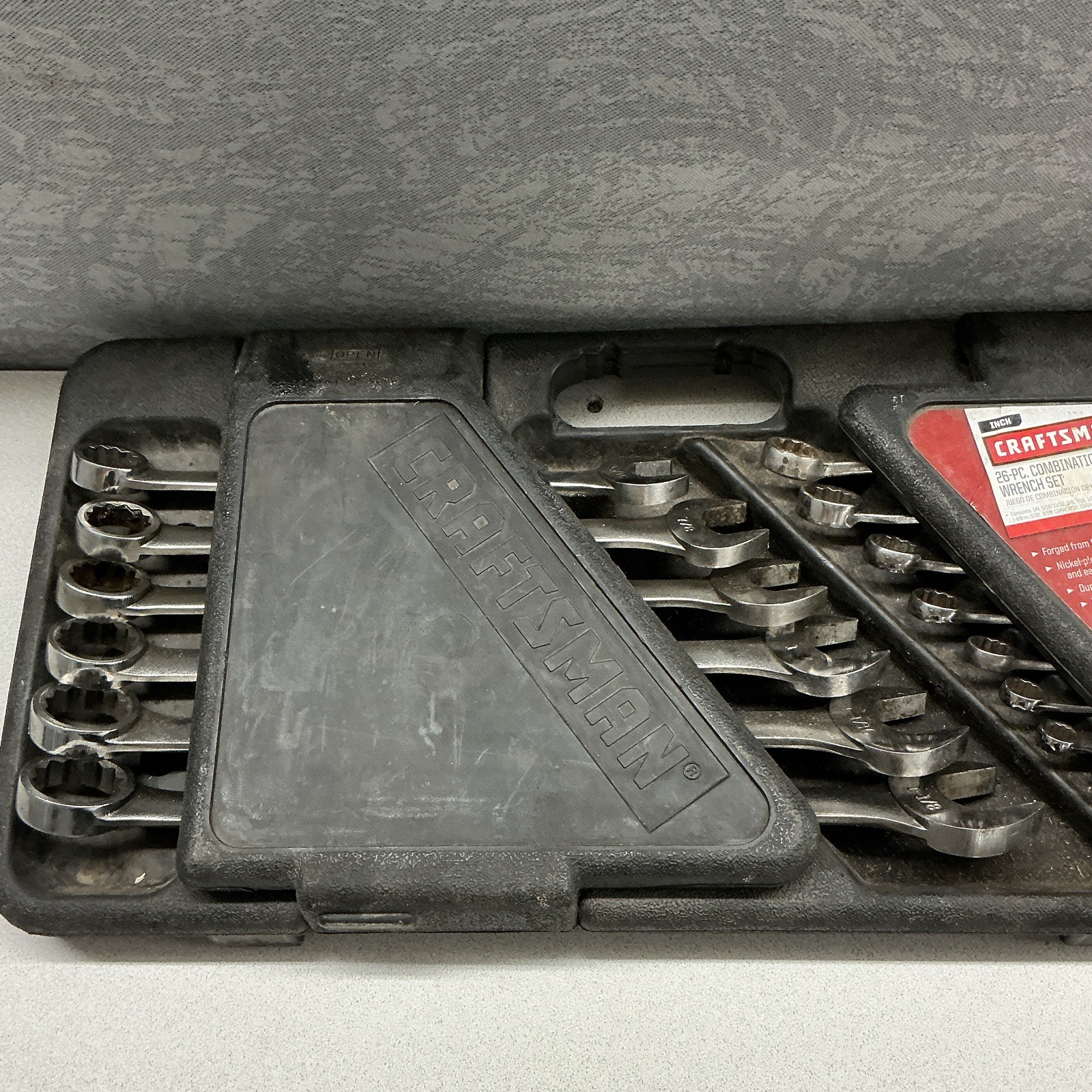 CRAFTSMAN 46935 26 PC 12 Pt. SAE Combination Wrench Set Complete w/Midget Set