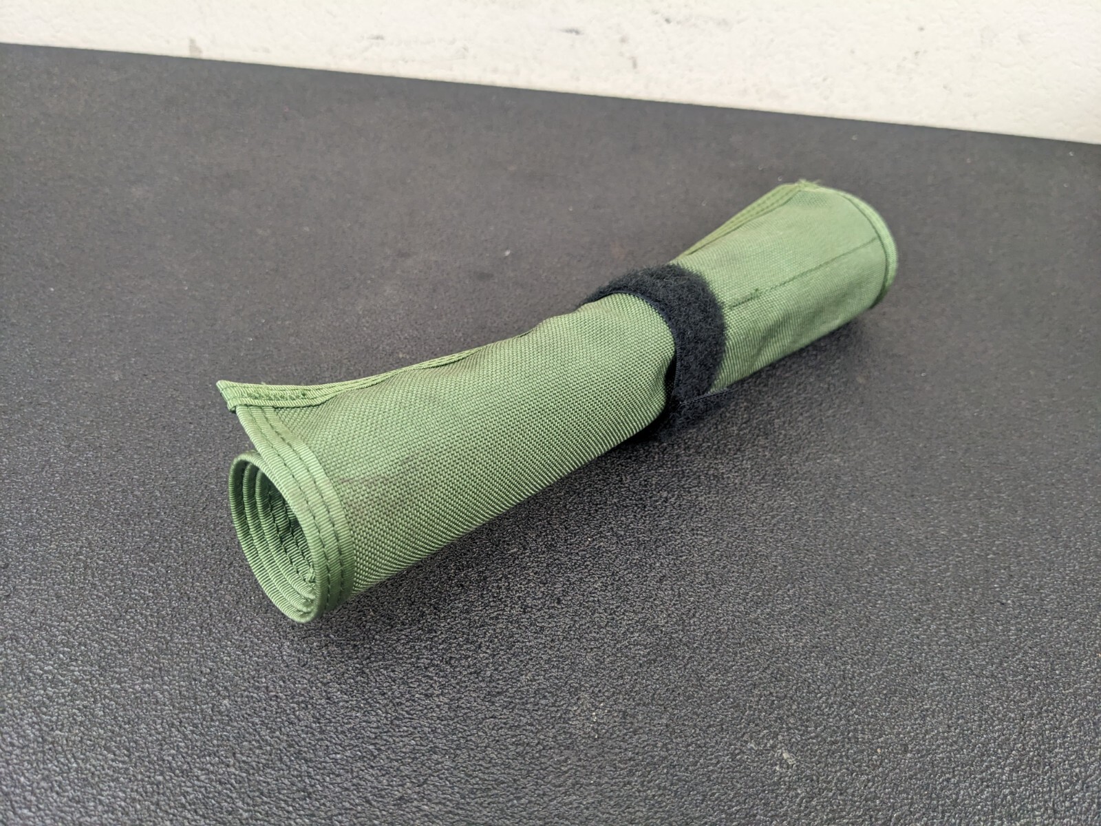 #bk370 NEW Canvas Roll Roll-Up Tool Roll for Punch and Chisels Military Green
