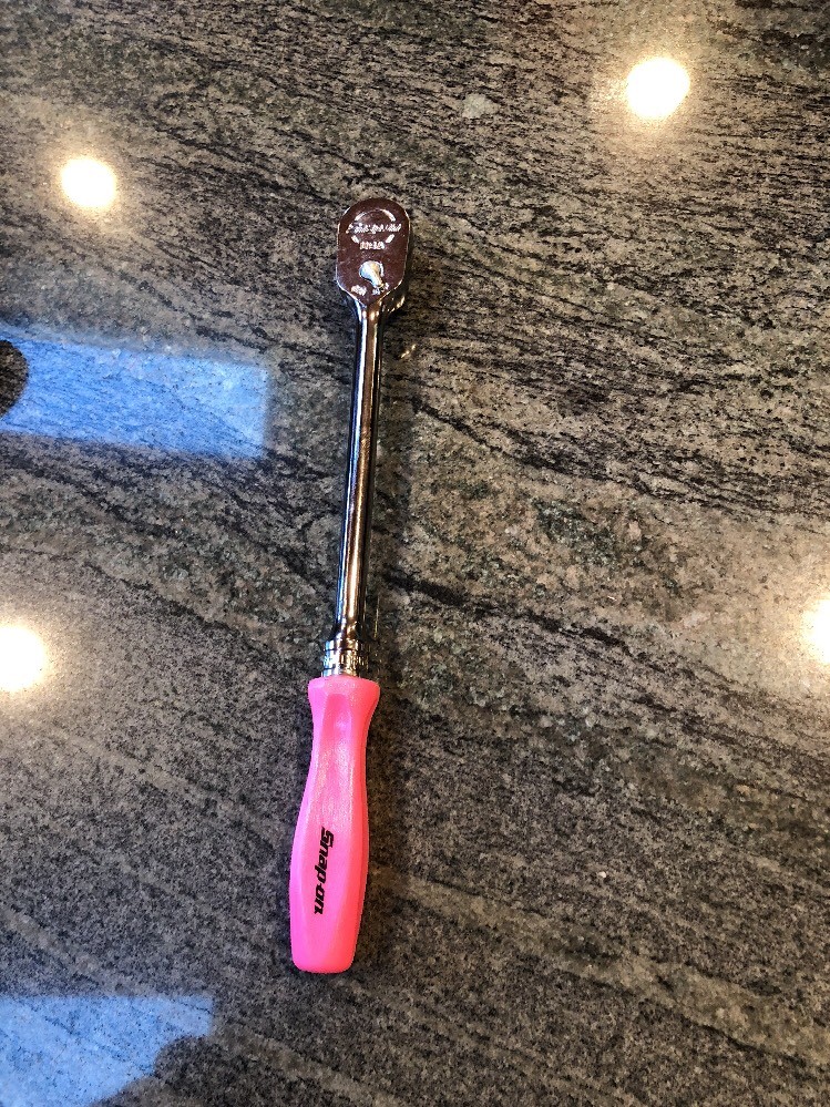 Snap On fhld80p 3/8 drive dual 80 hard grip pink long ratchet