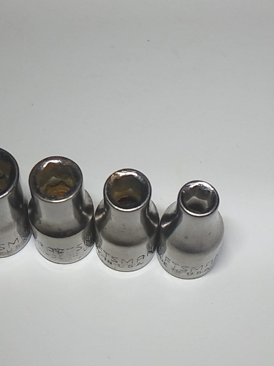 Craftsman 6pc 1/4″ Drive-G Series-Shallow SAE 6pt Socket Set Made In USA