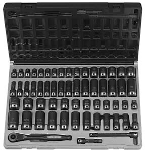 3/8″ Drive 12 point 59 Piece Fract. & Metric Duo Socket Set GREY PNEUMATIC CORP.