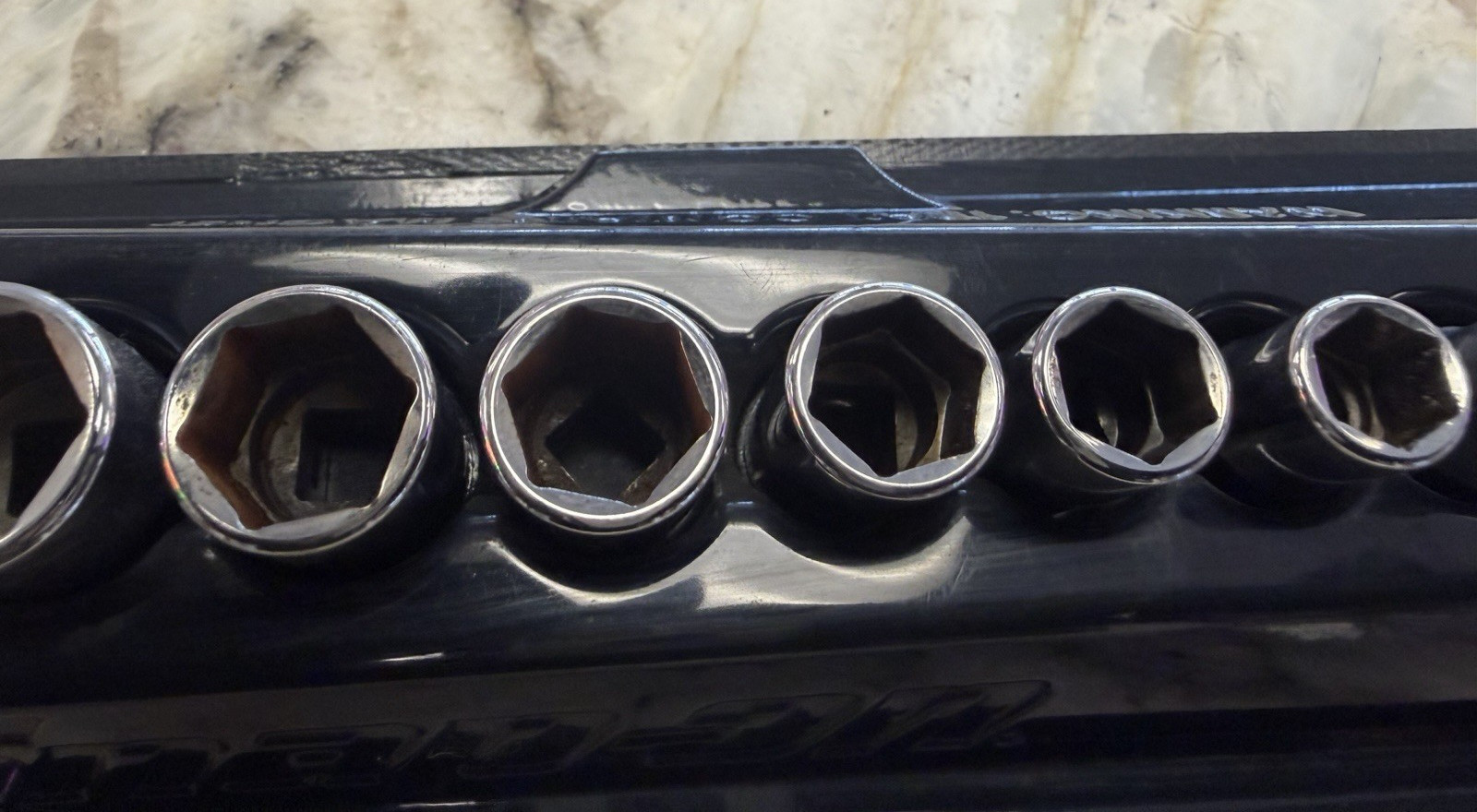 Snap-On Tools TMM 6 Point Metric ¼» Drive Shallow Socket Set of 12 Excellent!