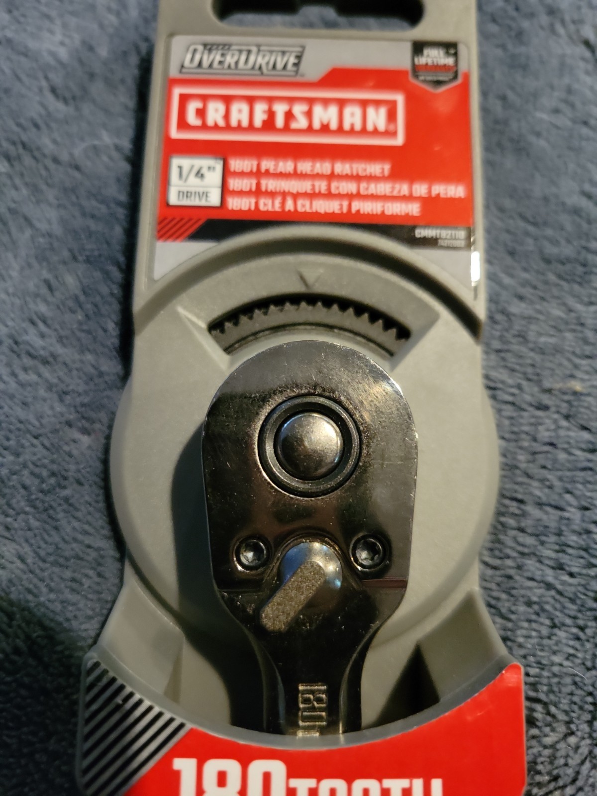 Craftsman Overdrive 1/4 Gun Metal Chrome Rachet