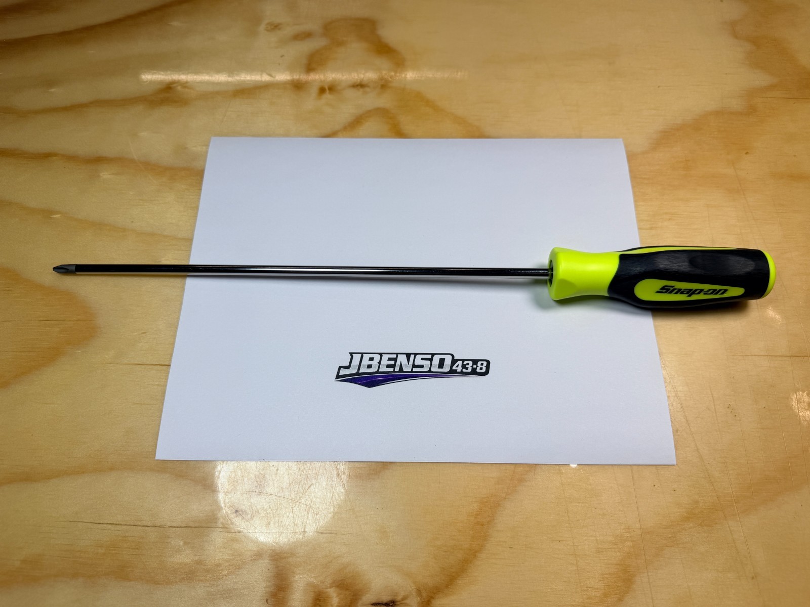 Snap-on Tools HI-VIZ #2 Phillips Soft Grip Cabinet Tip Screwdriver SGDP122BHV