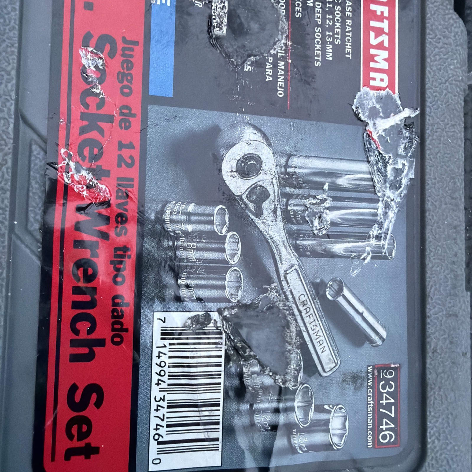Sears Craftsman Metric 1/4” Drive 6 Point Socket Set CASE ONLY 34746