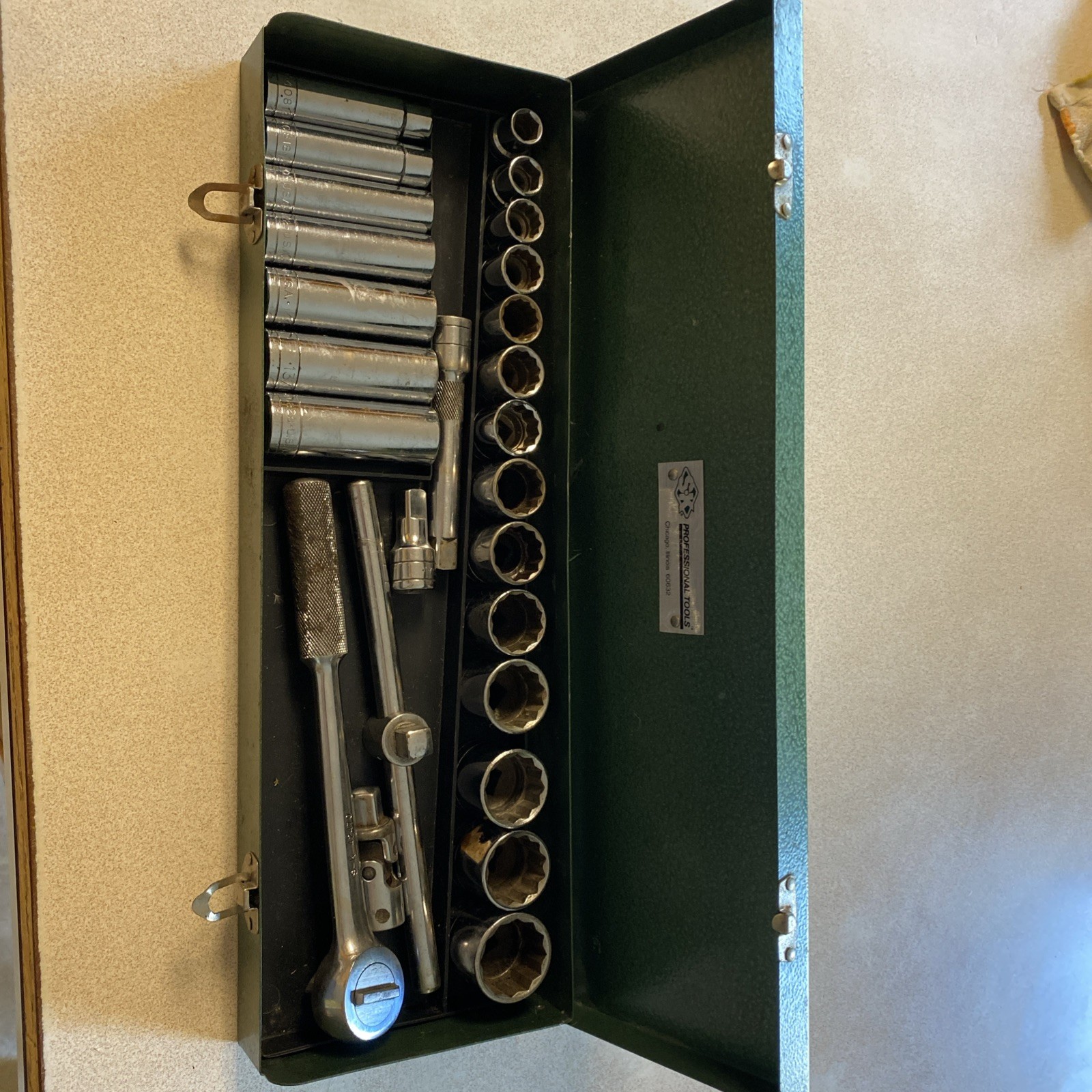 SK Tools 26pc. SAE 1/2″ Drive Deep & Shallow Socket Set w/ Ratchet & Extras