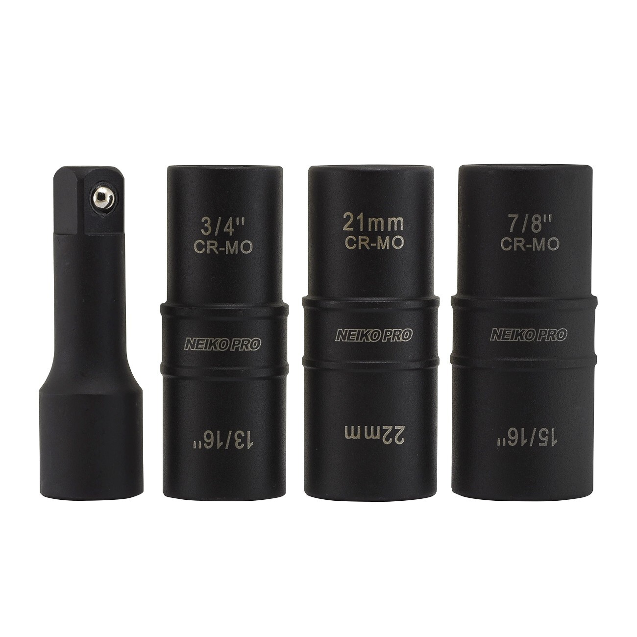 5pc 1/2″ Dr. Thin Wall Flip Impact Socket Set For Auto RIMS TIRES LUG NUTS