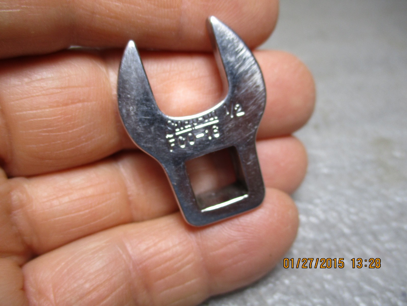 Snap-On Tools 3/8″ Drive 1/2″ Open End Crowfoot Wrench FCO16 Ships for FREE