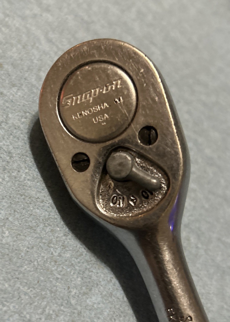 VTG Snap On 3/8 Dr FK720 Stubby Ratchet USA