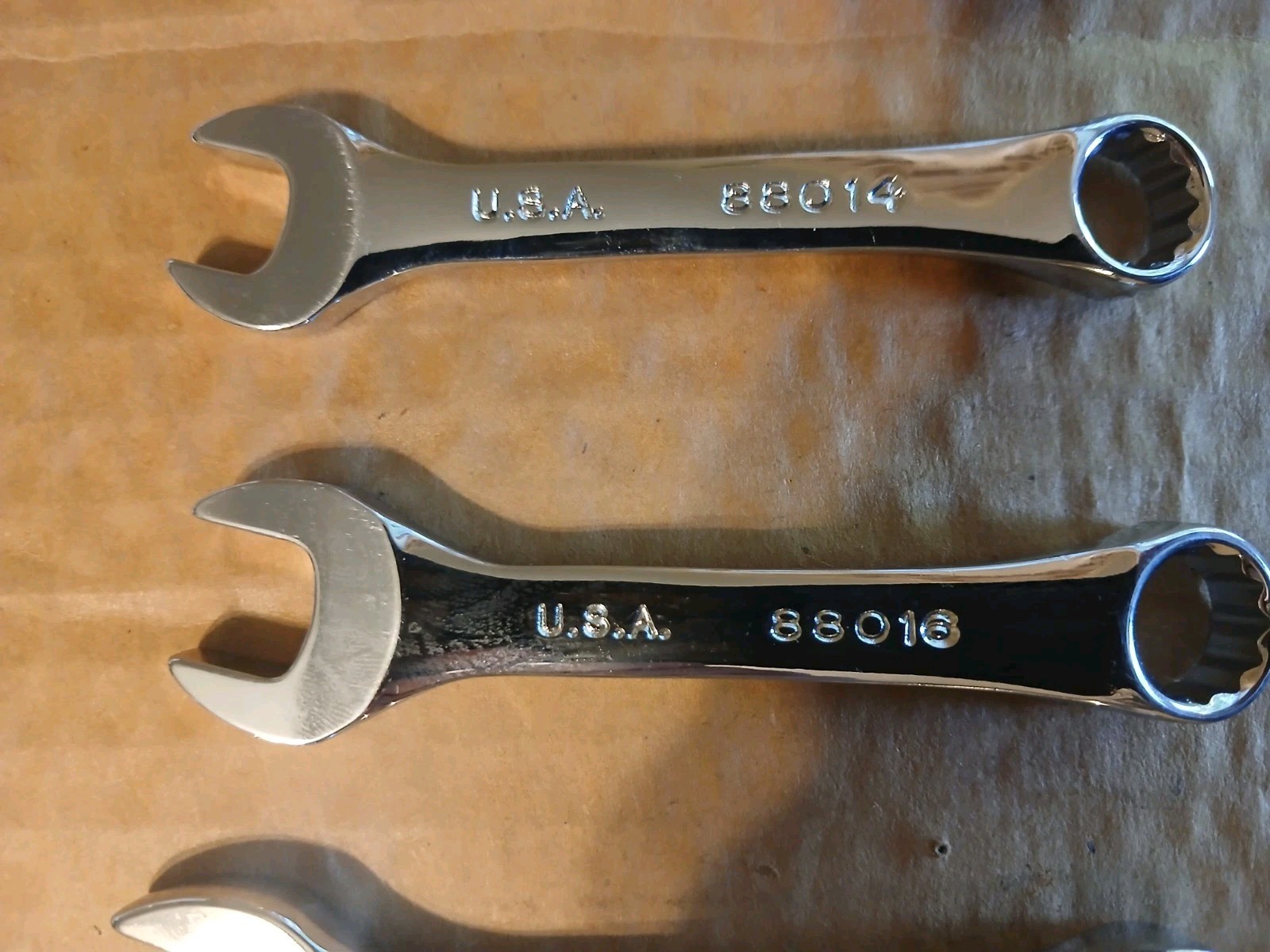 S-K 7 pc Stubby Combination Wrench Set 3/8-3/4 Made In The USA